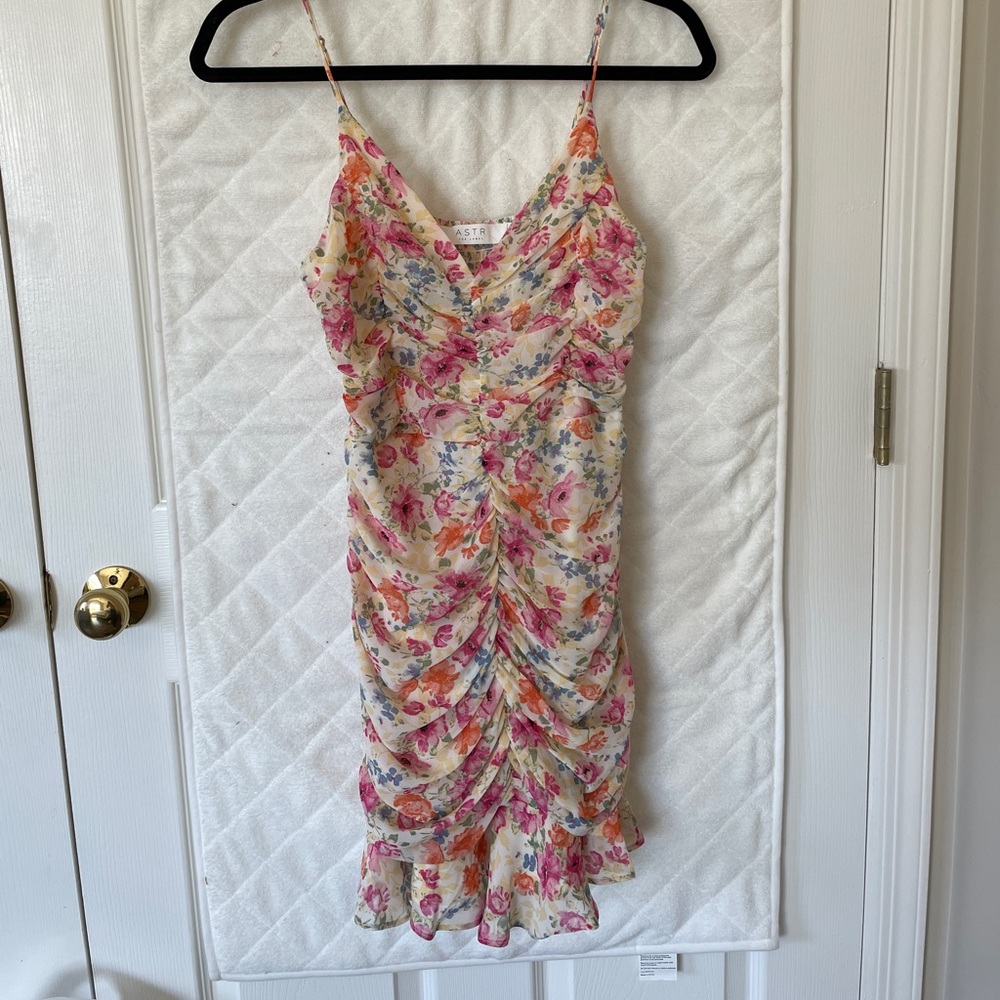ASTR the Label Summer Rouched Floral Dress